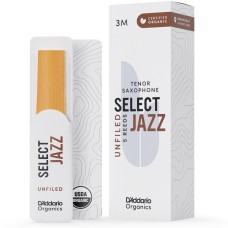 D'Addario Woodwinds Organic Select Jazz Unfiled Tenor Saksafon Kamışı No:3 Medium